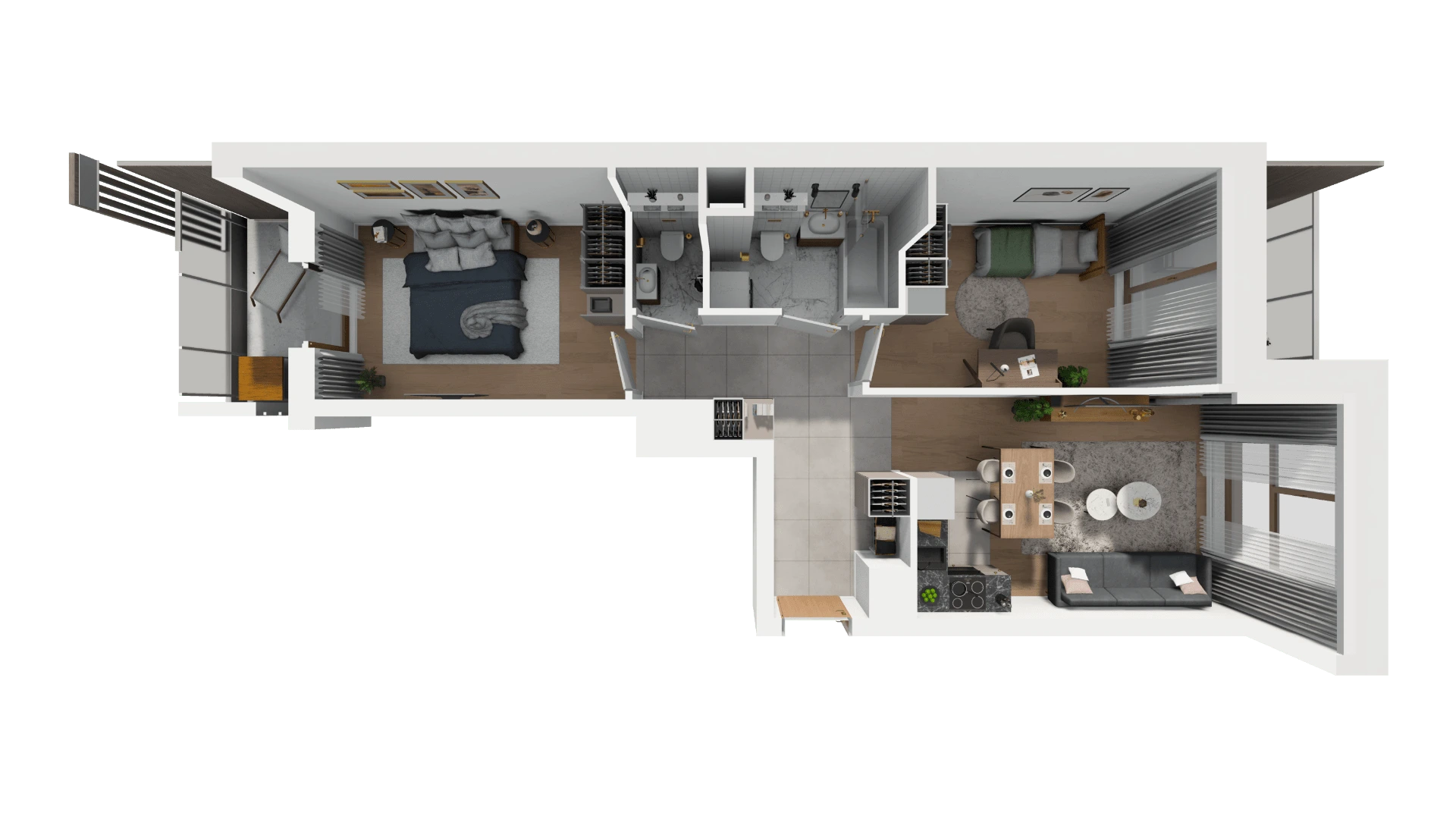 plan mieszkania GOCŁAVIA Warszawa Praga-Południe
