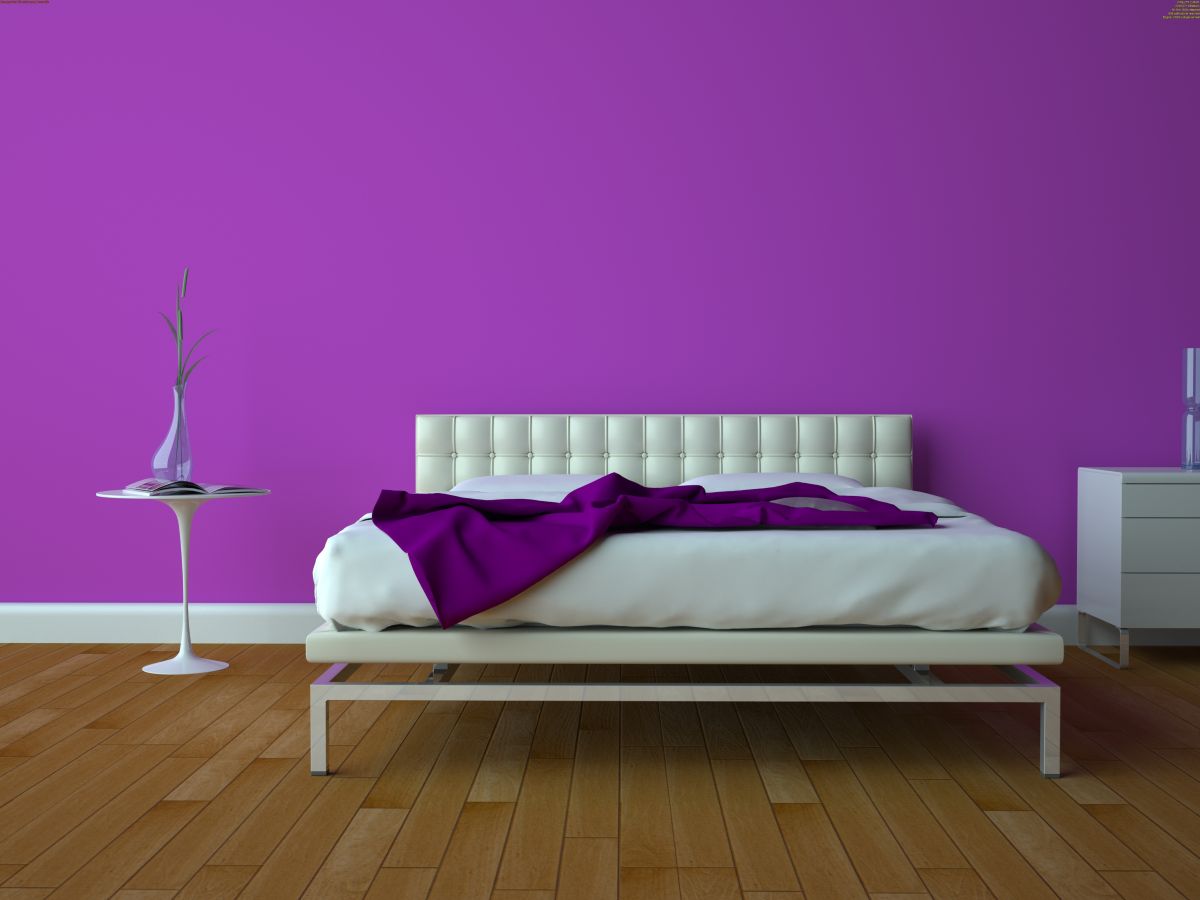 fioletowy pokój
